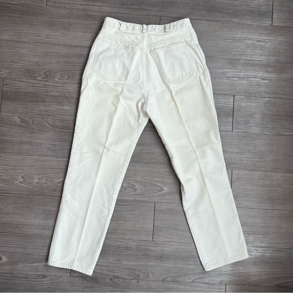 Vintage 80s Banana Republic Australian Jeans White Straight Leg Denim Size 12 - Picture 2 of 8